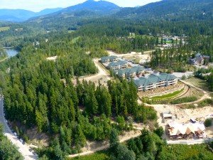 Mabel Lake Condo aerial photo August 2015