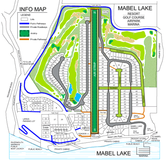 Mabel Lake Resort Info Map