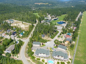 Mabel Lake Resort Aerial