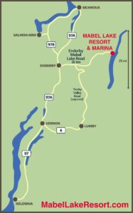 Mabel Lake directions map 2019