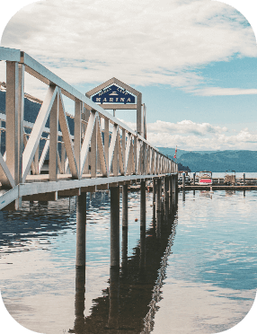 Mabel Lake Resort Marina dock